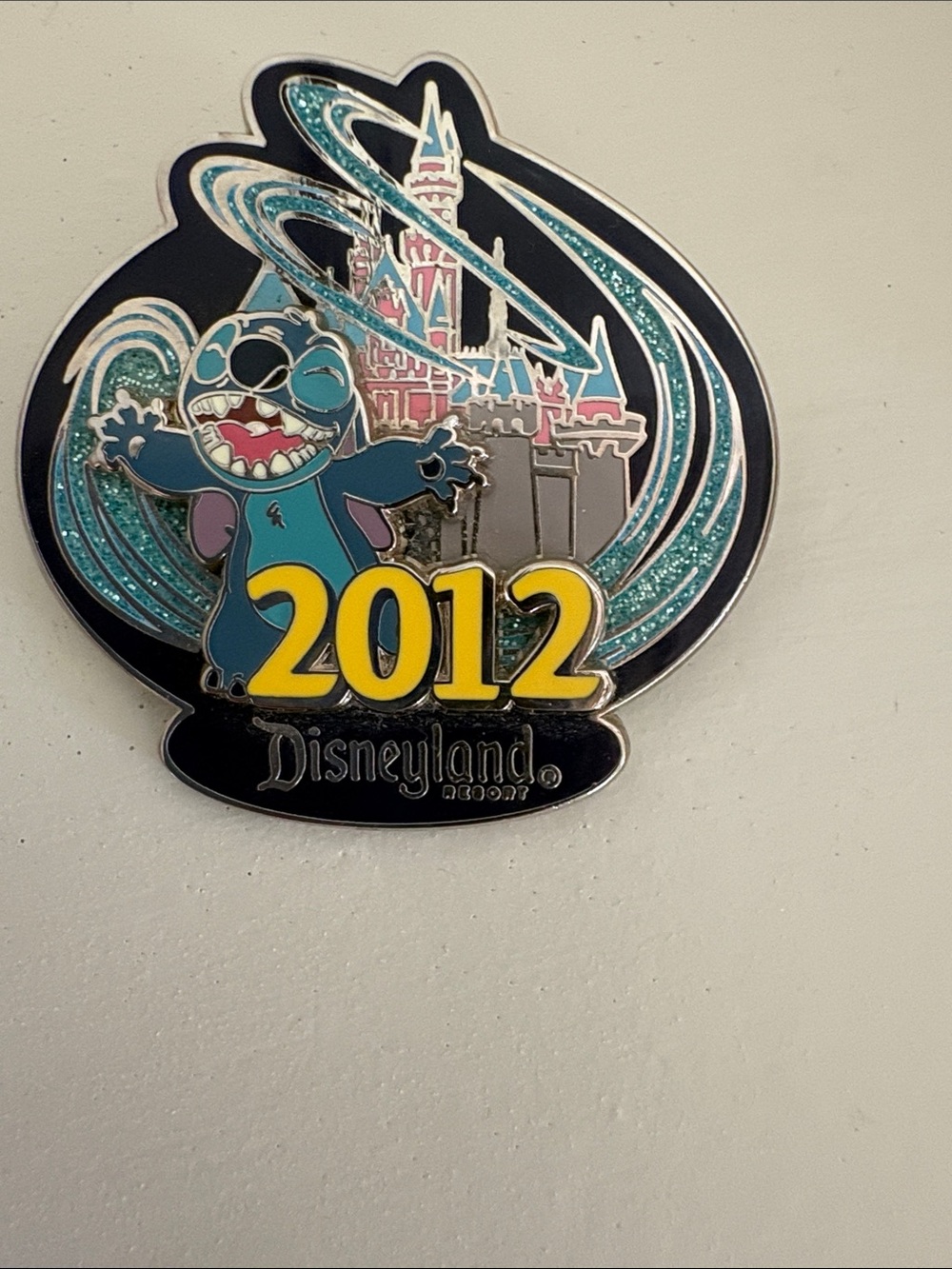 Disney Silver Metal highly collectible 2012 Disneyland pin.